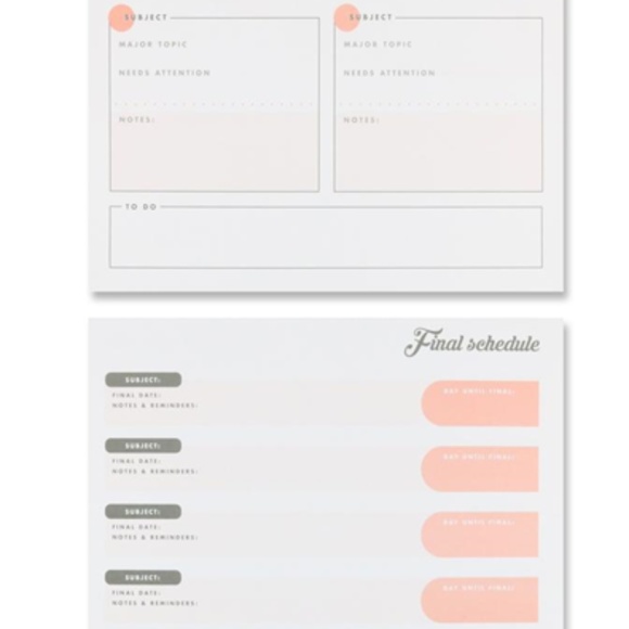 A4 STUDY ONE SEMESTER 2 PLANNERS(PINK&GREEN) - Picture 5 of 14